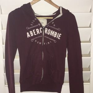 Abercrombie & Fitch maroon/burgundy sweater